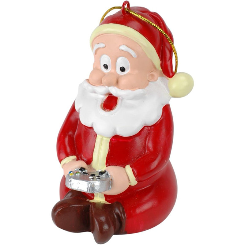 Ornement de Noël père Noël jeu vidéo