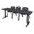Cain T-Base Training Seminar Table & 3 M Stack Chairs-32520361-32520359