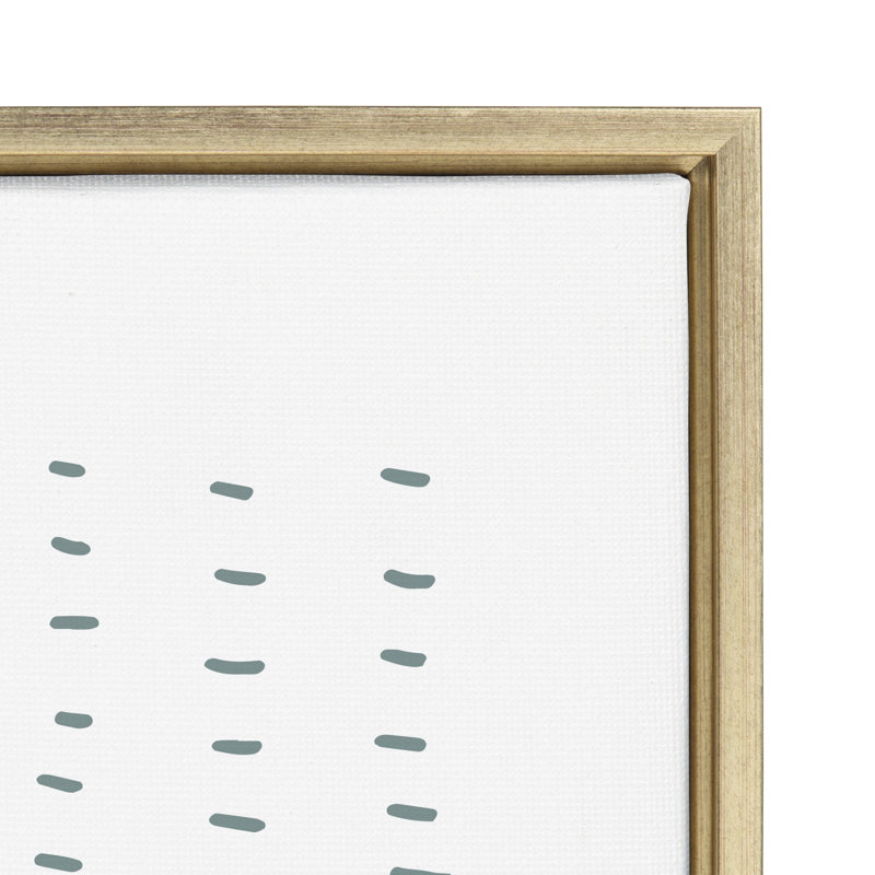 «Desert Cactus» par déclaration sur toile encadrée, Toile avec cadre doré