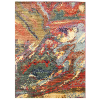 Wool Abstract Indoor Rug