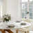  5/7 Pieces Modern Dining Room Sets, Pre-Assembly Round Dining Table Sets, Sintered Stone Tabletop Kitchen Dining Table Set With PU Upholstered Chairs-823417813