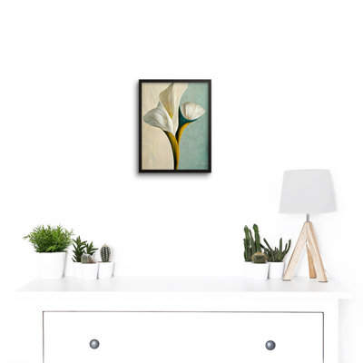 Cala Lily Lilies Flowers Bouquet Abstract - Single Picture Frame Print