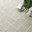 Tapis gris en laine crocheté à la main Layers-46513064