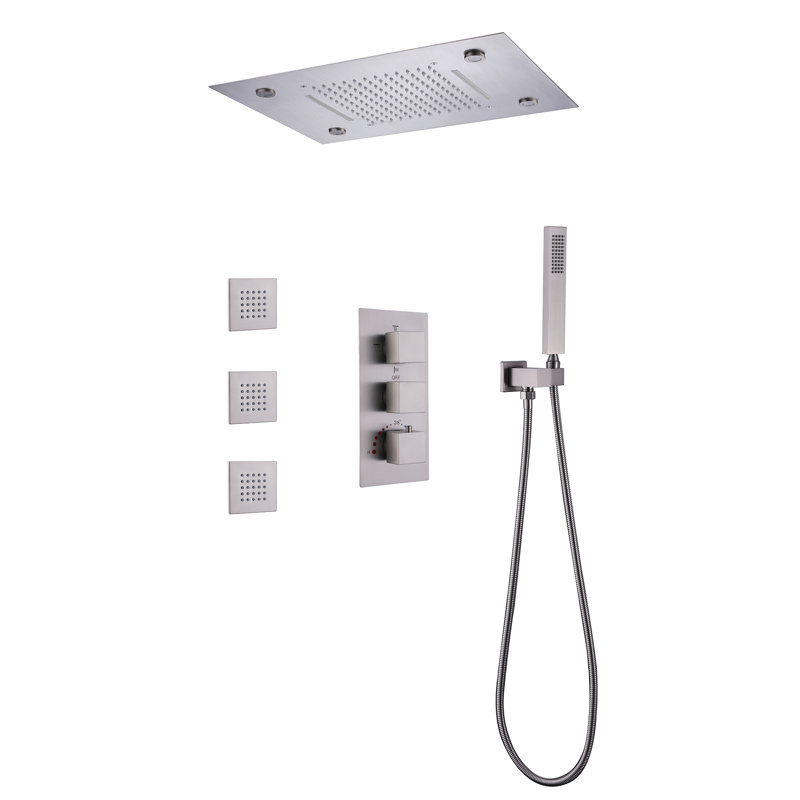 All-In-One Kit with Rough in-Valve, Brushed Nickel