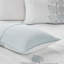 6 Piece Blue King/ King Quilt With Embroidered Pillows, Floral Microfiber, Reversible To , Classic Leaf Embroidery