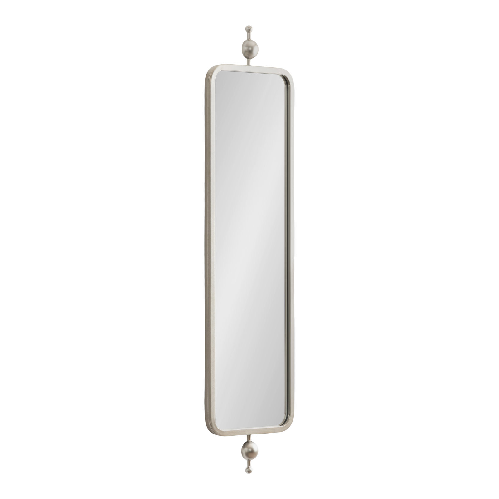 Kasota Rectangle Skinny Panel Mirror, Silver, 36" x 9"