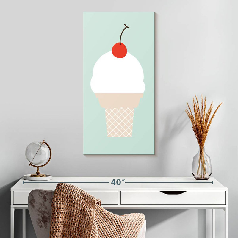 Ice Cream Cone I, 30" H x 15" W