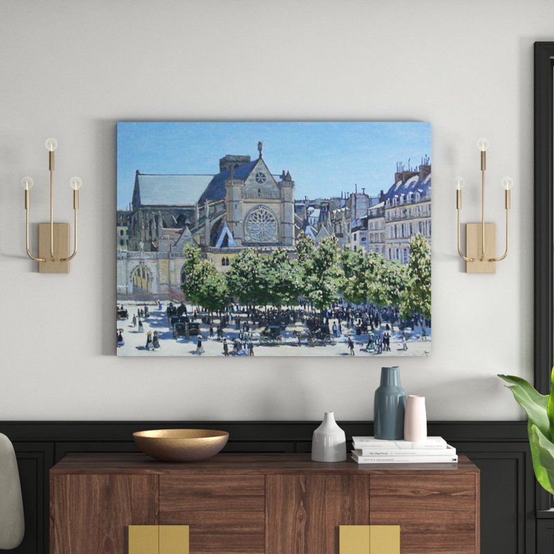 Claude Monet - No Frame Painting on Wood, 60cm H x 80cm W x 1.8cm D