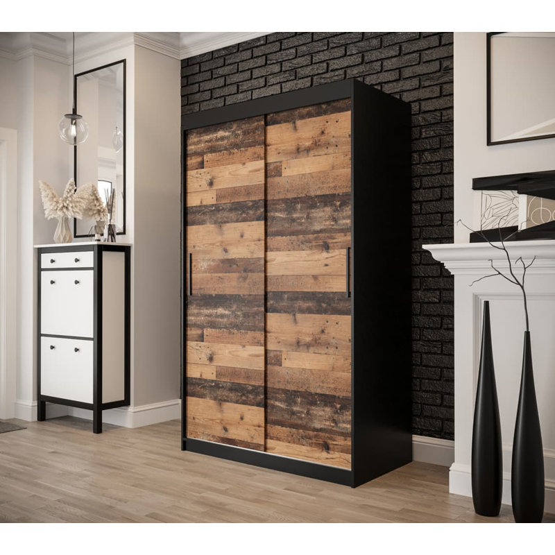 Alpesh 2 Door Manufactured Wood Wardrobe