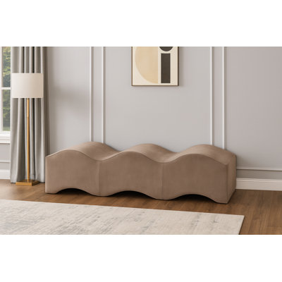 Banc en velours Leavon