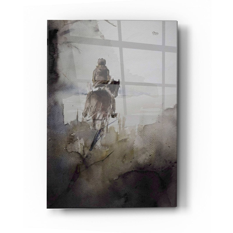 «From Afar» par Oscar Alvarez Pardo, art mural en verre acrylique, H 36 po x l 24 po x P 0,2 po