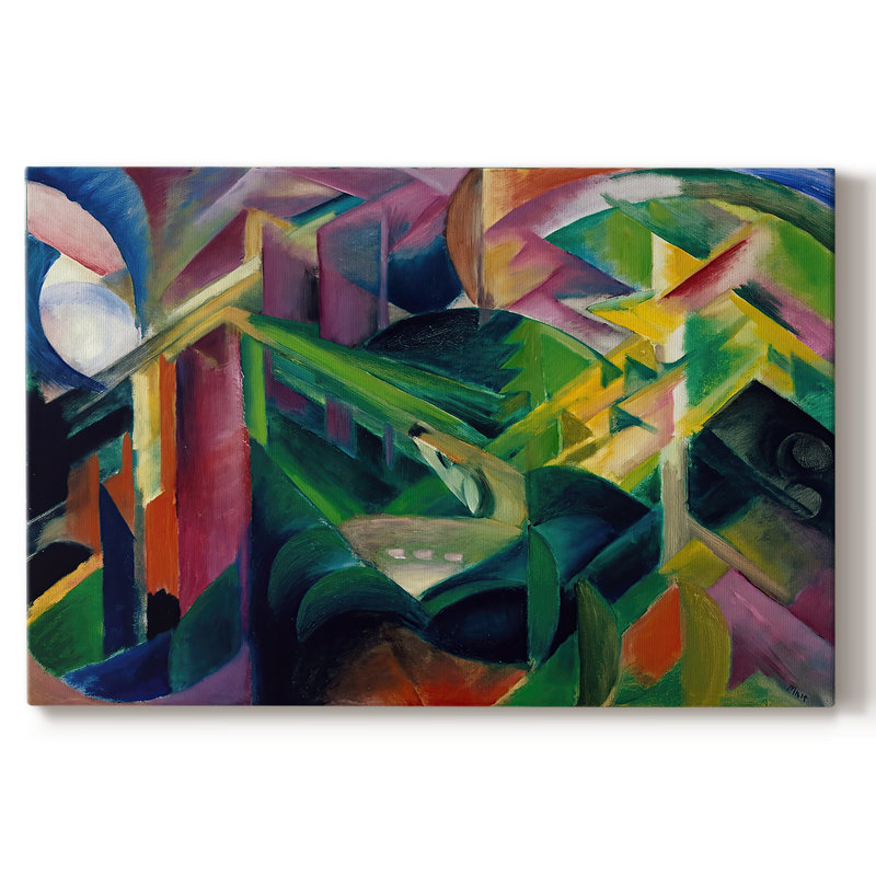 Foxes (Füchse)-Franz Marc-Gallery Wrapped Canvas-1913, 24x36
