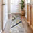 Contemporary Distressed Abstract Lines Non Slip Area Rug-57279884