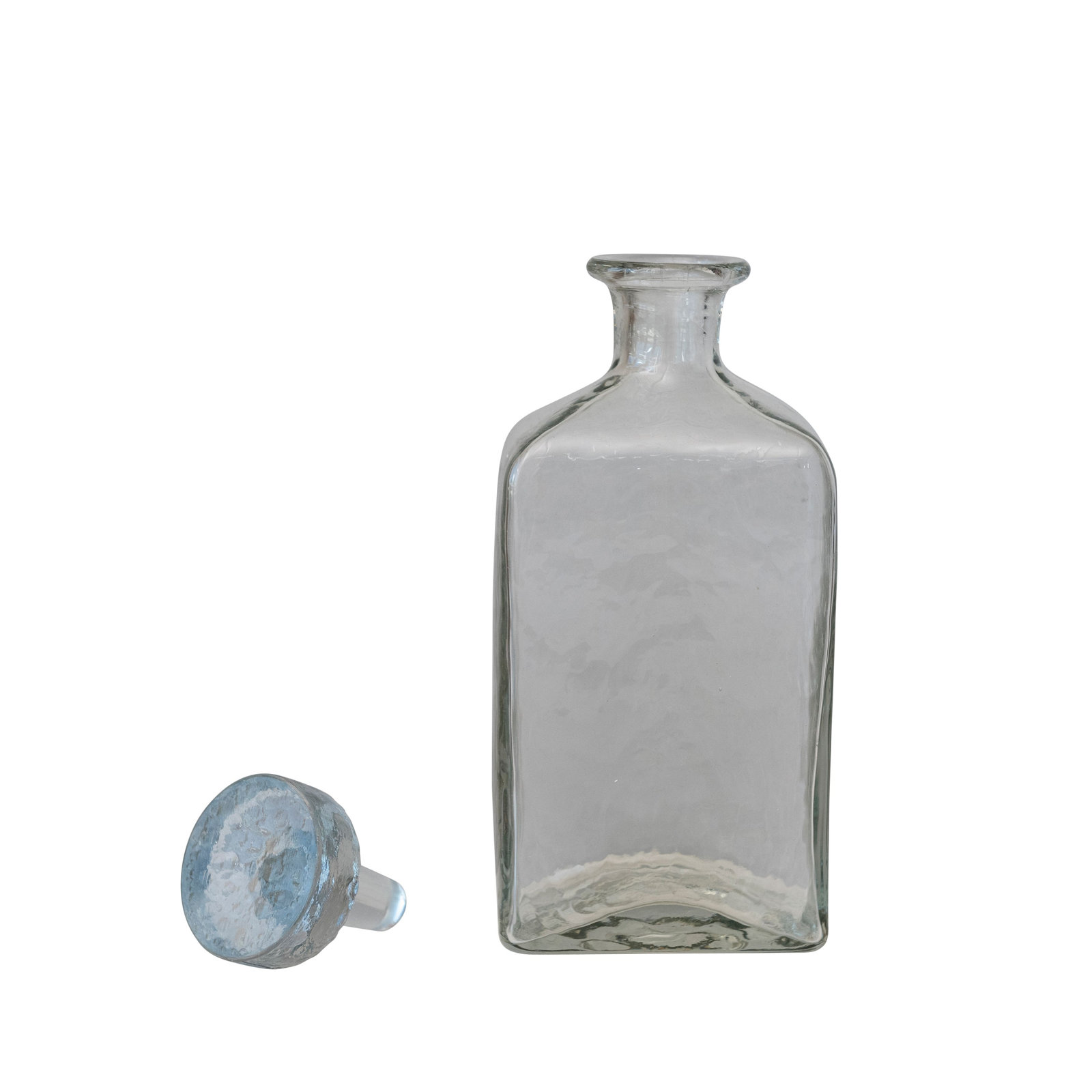 Lyllyan Glass Wine Decanter, 9.5" H x 4" L x 2.5" W