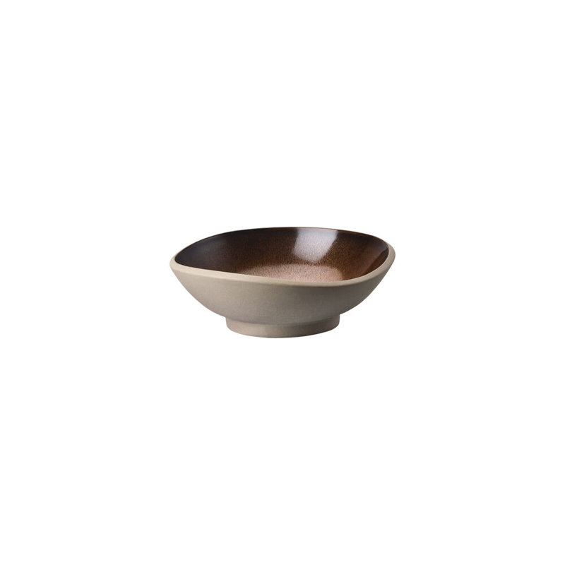 Junto Handmade Stoneware Dessert Bowl, Bronze