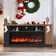 70" Fireplace Tv Stand with Glass Electric Fireplace For Tvs Up To 80"
