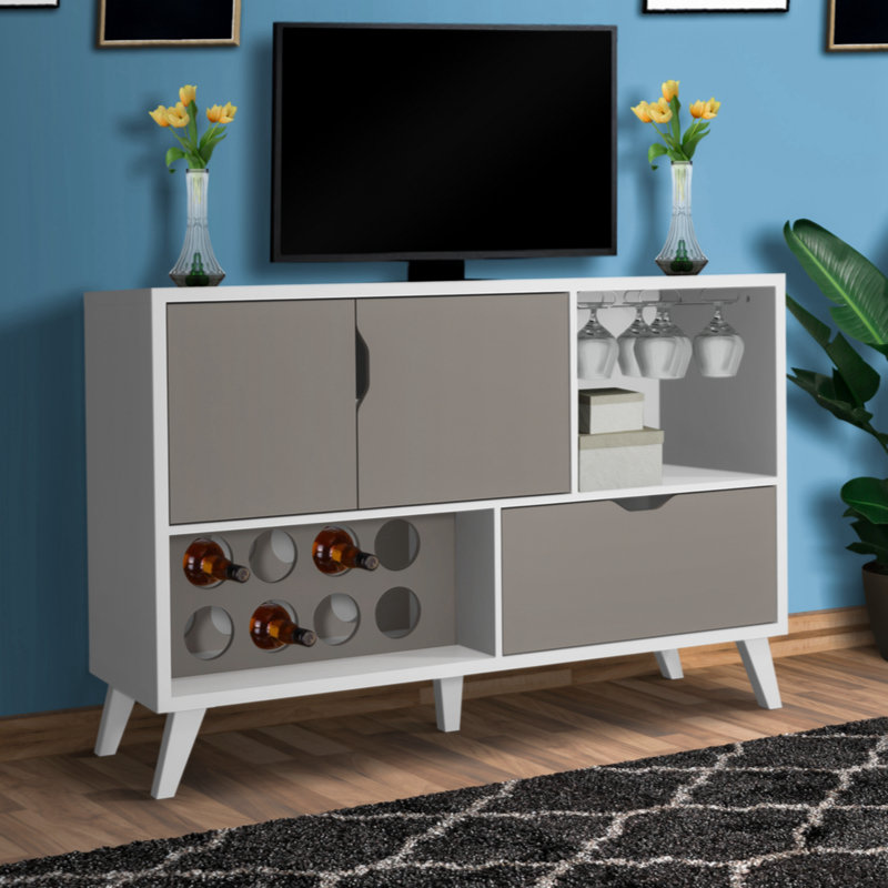 Luberta 12 Bottle Solid Wood Standard White