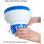 Distributeur de chlore flottant, capacité de chloration flottante de chlore / brome pour spa de piscine et support de brome pour tablettes chimiques