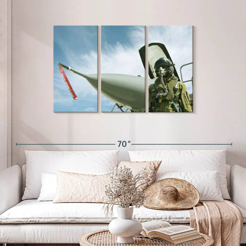 Lelar USAF Fighter Pilot, 28" H x 45" W