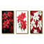 «Poinsettia Flower Noir», 3 pièces sur toile-1341924514-1341924525