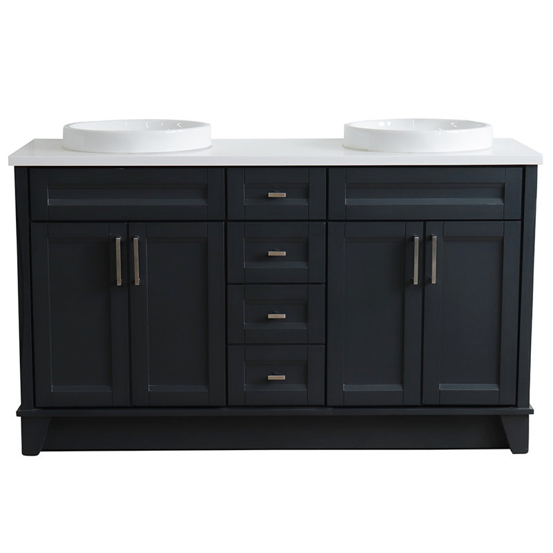 Ensemble de meuble-lavabo double 61 po Moretti