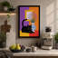 Cat Among Colours Mid-Century 1 Piece Wrapped Canvas Wall Art-225592760-225592762