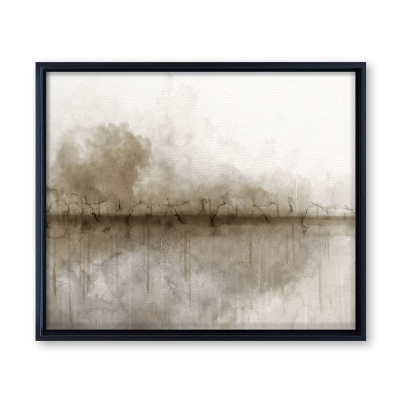 «Wautoma Abstract Neutral CXLV III» par Chichi Decor, reproduction d'art sur toile, H 26 po x l 32 po x P 2,5 po