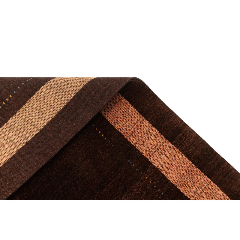 Tapis brun foncé Kashkuli Gabbeh