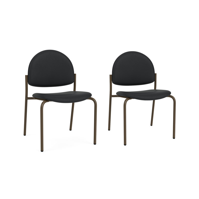 Chaise d'invité sans accoudoir Chat Chat, Bronze, Modena Graphite