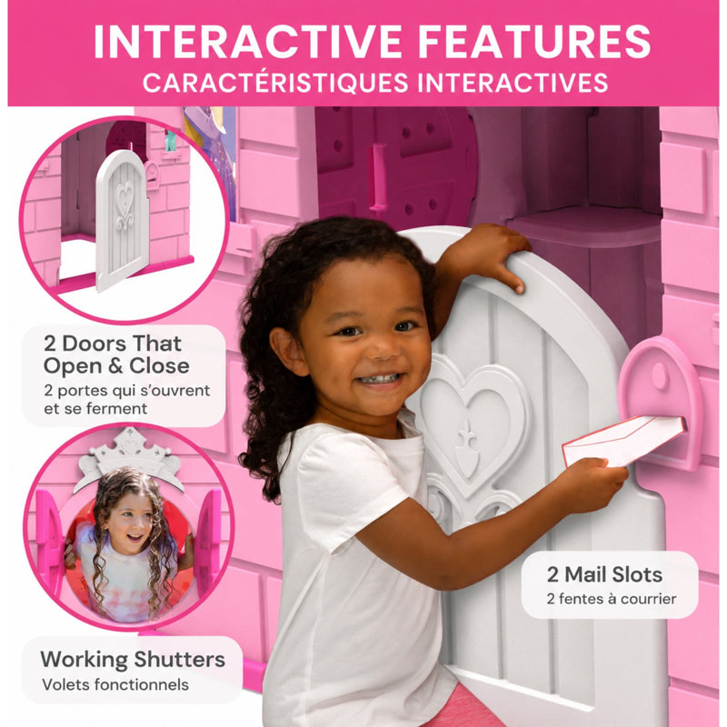 Maisonnette en plastique pour enfants Delta Princess