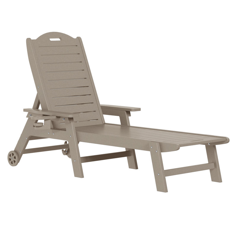 Chaise longue inclinable Brighton, Gris clair