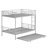 Metal Bunk Bed With Trundle-1069076562