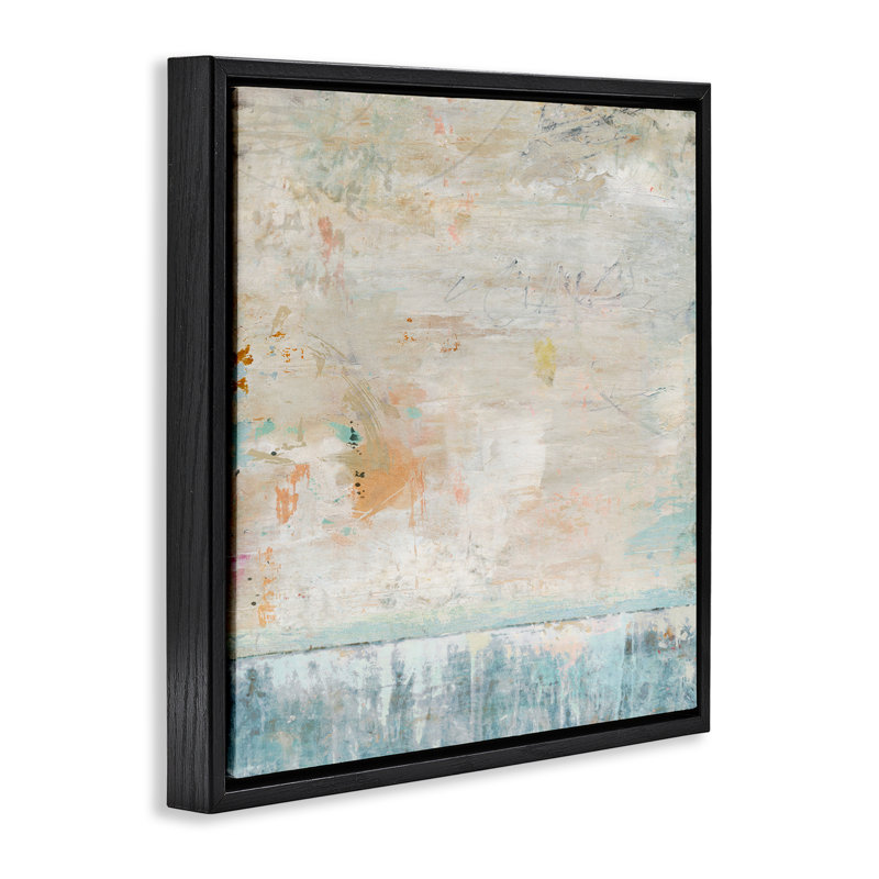 «Rustic Abstract Paint Strokes», art mural sur toile par Suzanne Nicoll, H 18 po x l 18 po x P 1,7 po