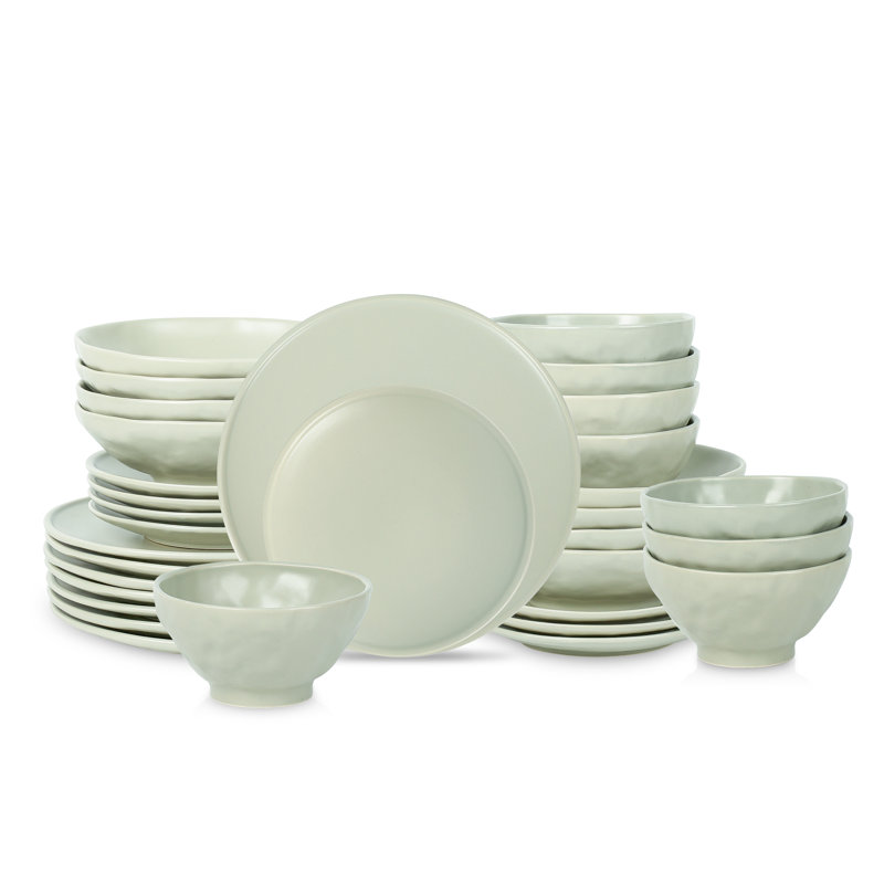 Service de table Stone By Mercer Project - Service pour 8, Gris sauge