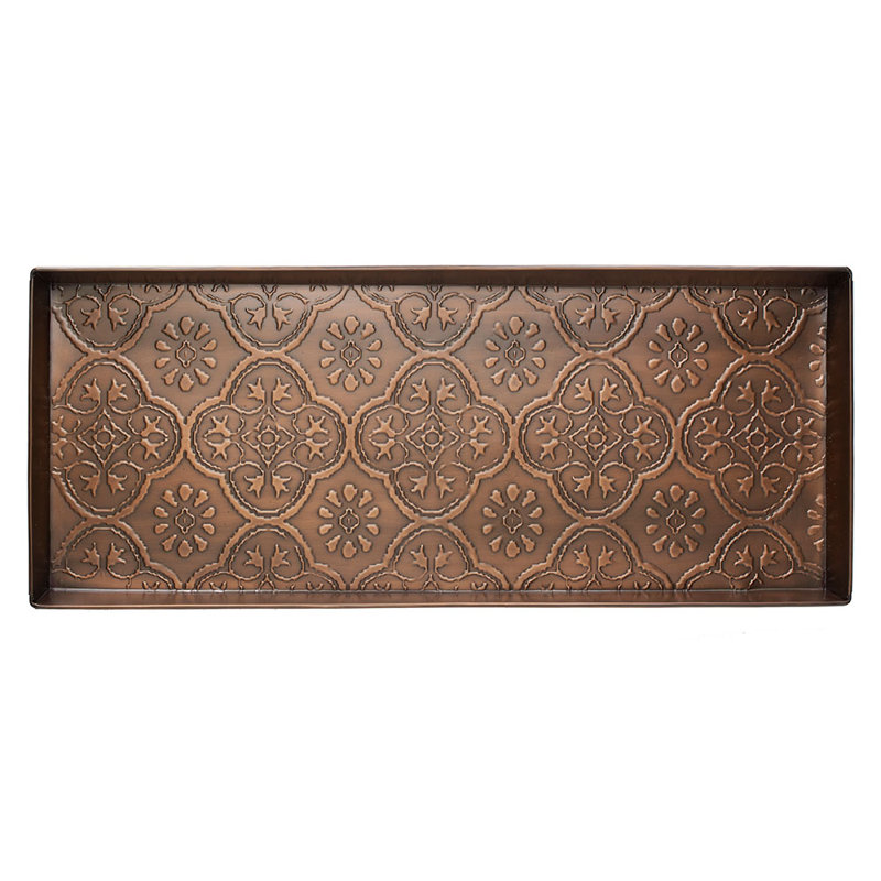 Tapis-décrottoir d'intérieur Medallion, Cuivre antique