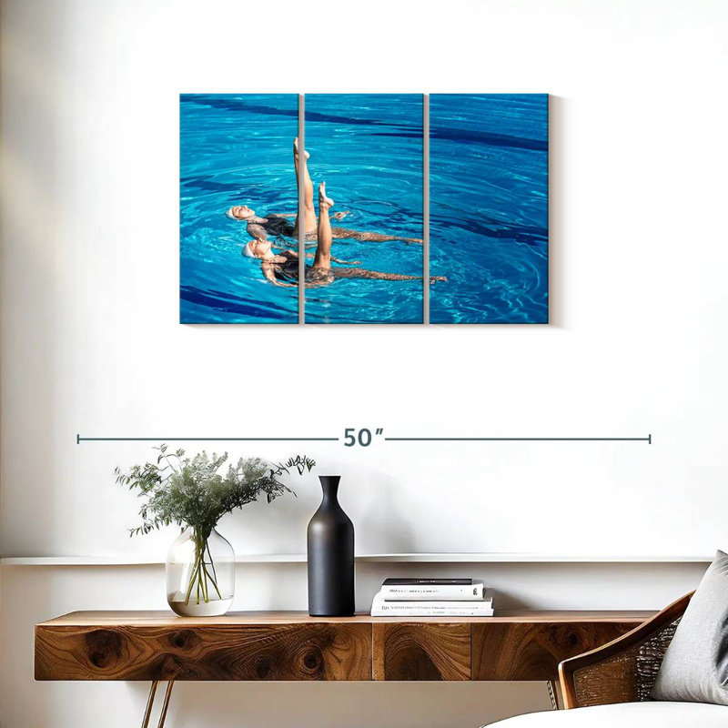 Sireci Synchronized Swimmers, 20" H x 33" W