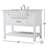 Pelaghia 42'' Single Bathroom Vanity with Marble Top-57367876