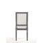 Ensemble de 2 chaises d'appoint en lin crème et gris vieilli Leventis