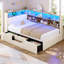 Lit de jour rembourré avec rangement-315291830