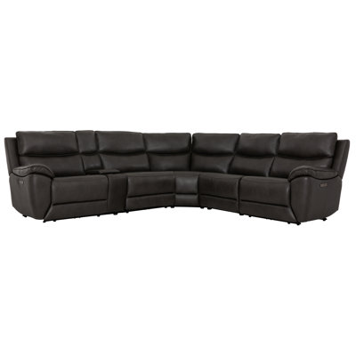 Canapé modulaire en cuir 6 pièces Preston