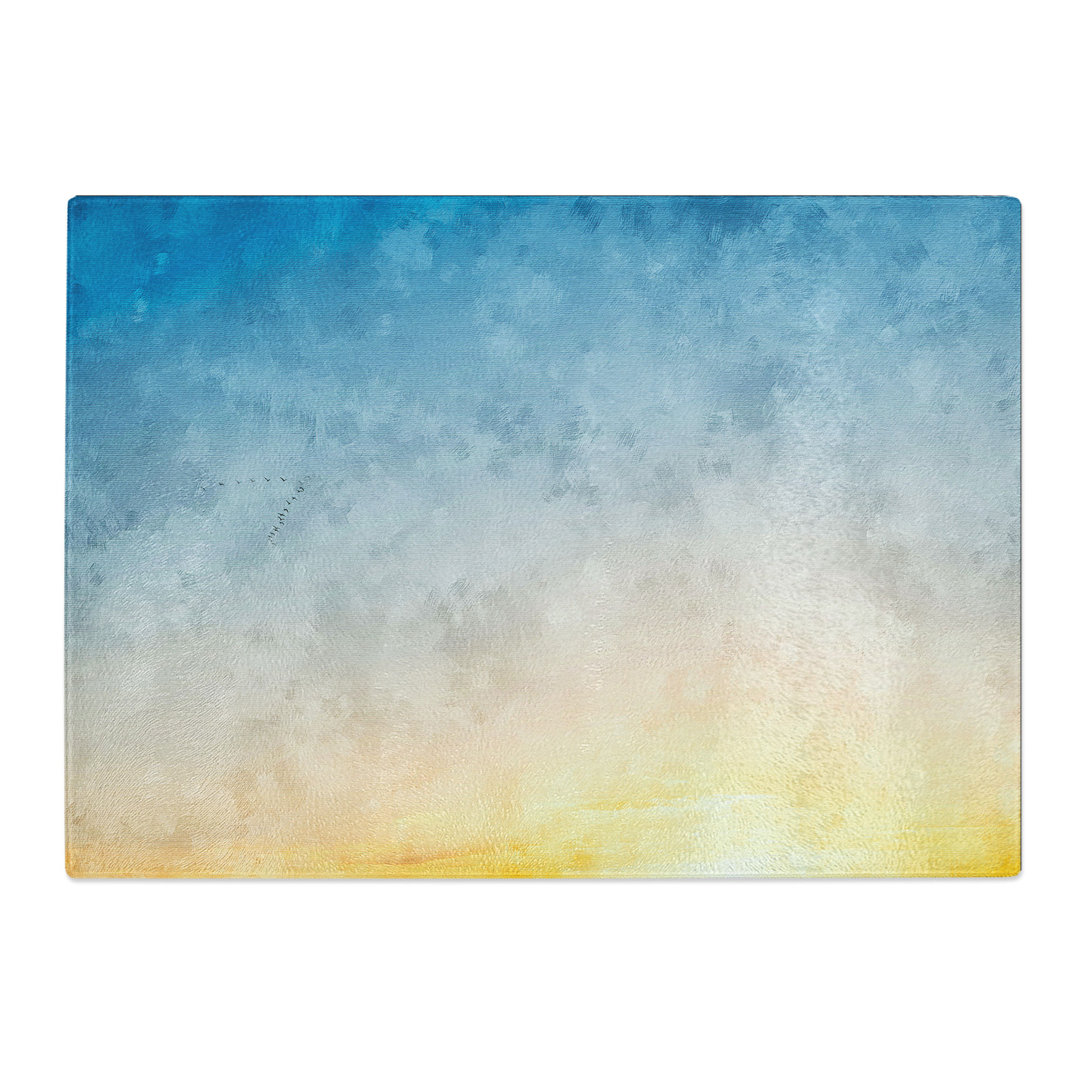 Tempered Glass Flock of Birds Chopping Board