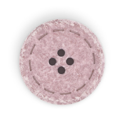 Bouton rond en coton recyclé Dritz