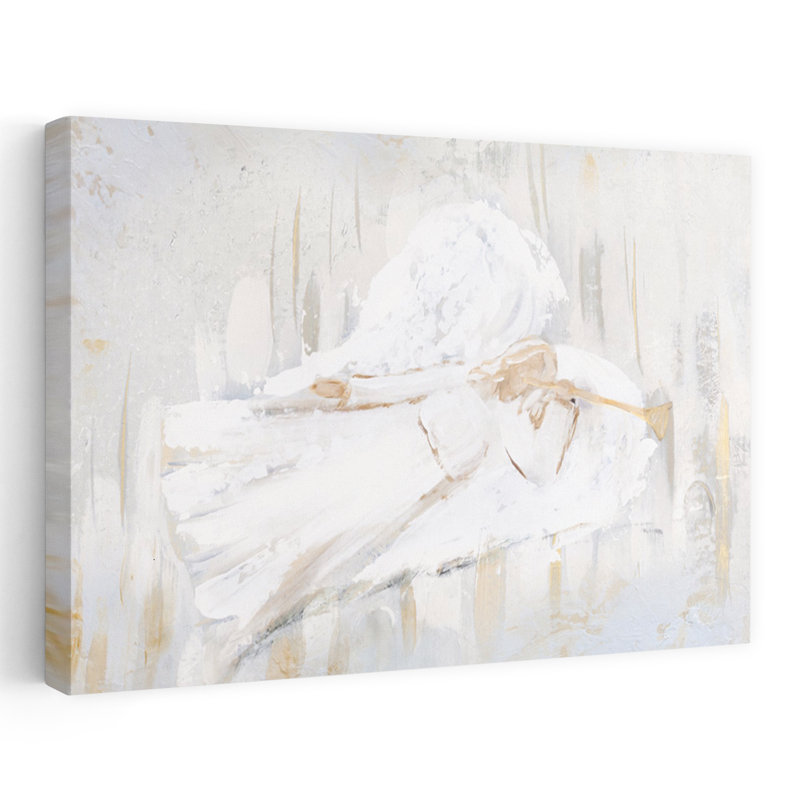 Nativité, ange I, art abstrait contemporain, H 24 po x l 16 po