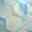 Aurora Glossy 3" x 3" Glass Hexagonal Mosaic Tile-1987940378
