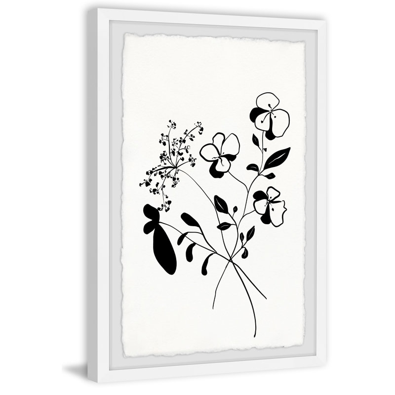 «Thriving Buds» par - Peinture encadrée, H 12 po x l 8 po