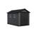 Keter Newton Plus Durable Resin Outdoor Storage Shed With Floor and Double Doors for Garden Patio Furniture and Tools, Graphite Grey (6 Available Sizes)-100403871