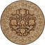 Wool Oriental Area Rug in Brown-1120855377