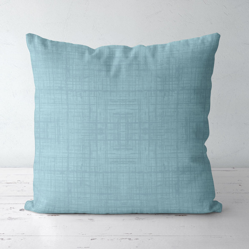 Housse de coussin carré et insert, Turquoise clair