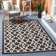 Amela Geometric Black/Beige Area Rug