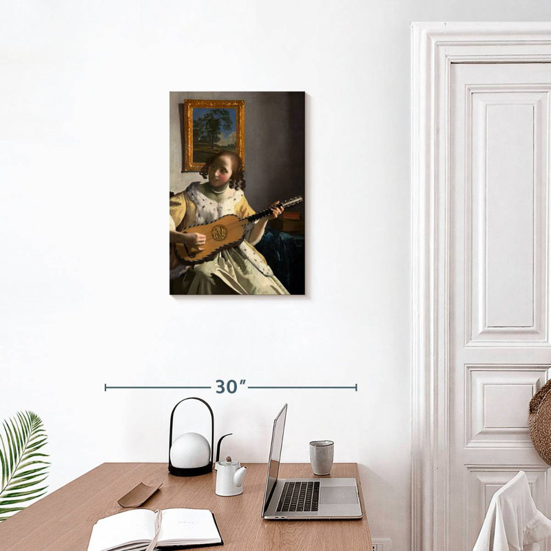 The Guitar Player, 24" H x 16" W